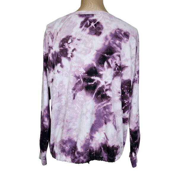 Lilac & London Medium Purple Tie Dye Sweatshirt - Picture 2 of 3